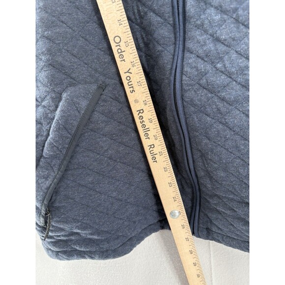 Faherty Men’s XXL Vest Epic Quilted Fleece Nym-Navy Blue Melange Full Zip NWT - Picture 5 of 10